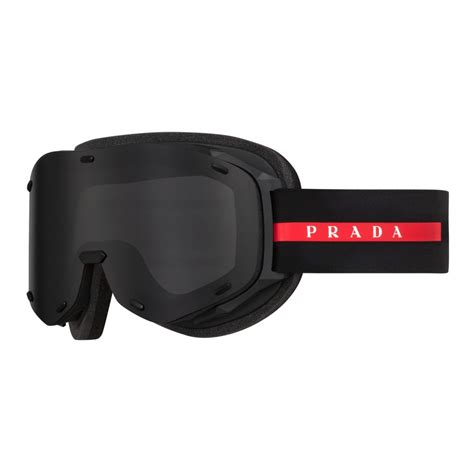 Prada Linea Rossa Black Ski Goggles .